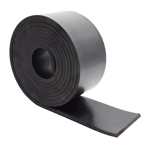 Neoprene Rubber Strips 1 (3" x 10' / .250" thick(No Adhesive）)