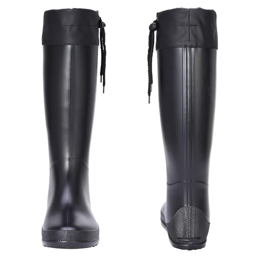Women's Packable Tall Rain Boots Ultra Lightweight Garden Boots
