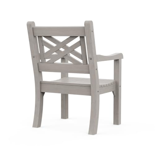 Outdoor Patio Dining Chair (Light Grey / 1-Person)