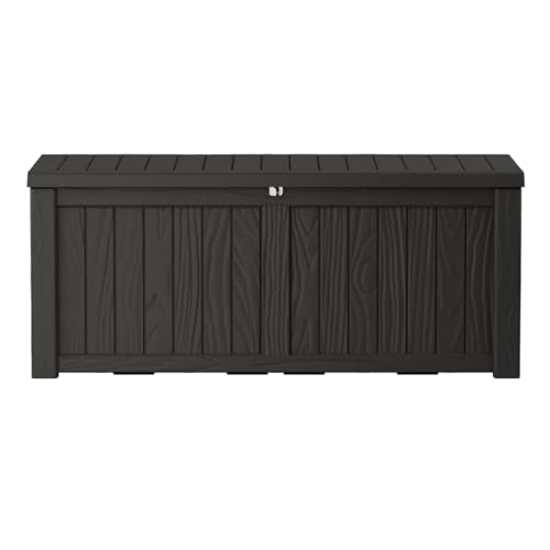 Outdoor Storage Box Waterproof (Black / 150 Gallon)