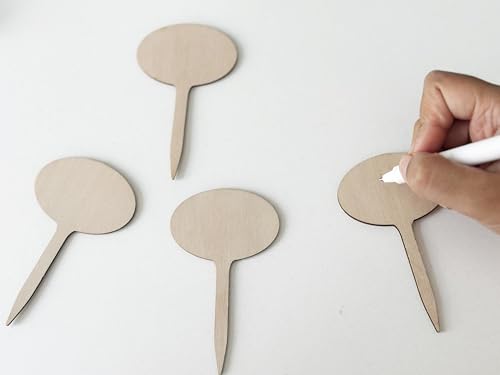 100 Pcs Wood Plant Labels