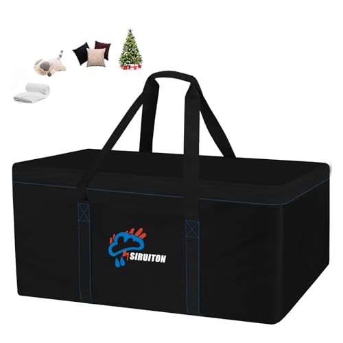 51in Outdoor Cushion Storage Bag (Black / 51.2x21.7x23.6in)