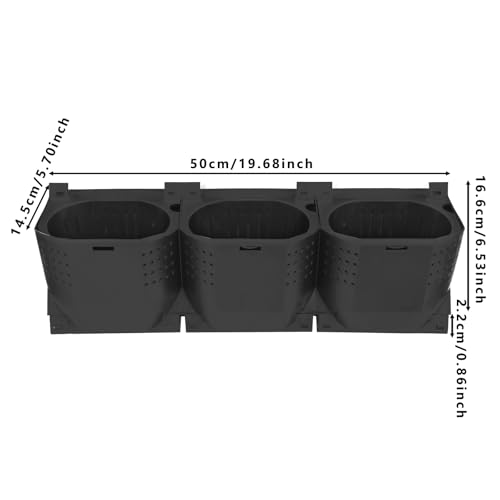 Wall Planter with 36 Pots (Black)