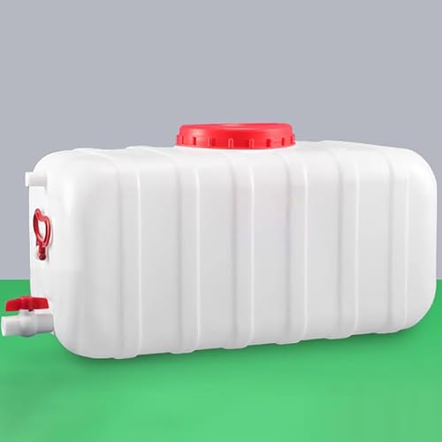 Plastic Portable Water Tank with Spigot for Camping Large Capacity Water Storage Tank Water Container for Emergency Storage Household Outdoor Camping RV Self (80L)