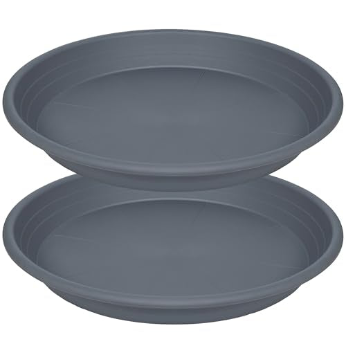 2 Pack of 14 inch Plant Saucer (14" (2 pack) / Gray)