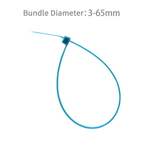 100PCS Cable Zip Ties Heavy Duty (10 inch / Blue)