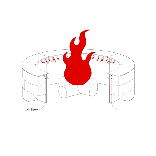 Heavy Duty Smokeless Stainless Steel Fire Pit Ring Insert for Outdoors (29"x29" Inner / Insert Dimensions)