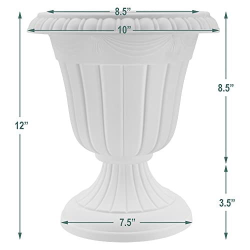 PL20SL Classic Traditional Plastic Urn Planter Indoor