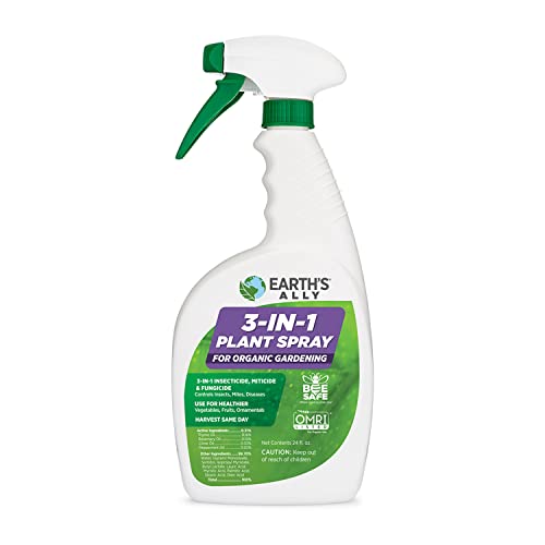 3-in-1 Plant Spray for Pests & Disease, 24 Oz (24 Fl Oz, Ready to Use)