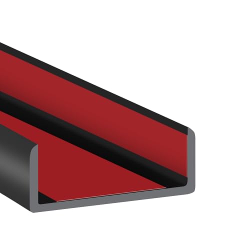 Rubber Edge Trim (Fit 1-5/8" - L20' / Black)