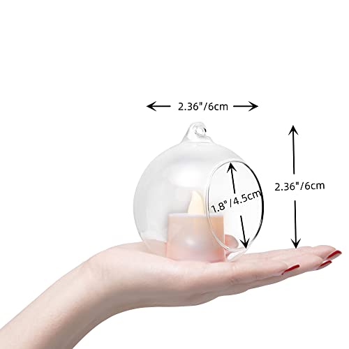 Hanging Glass Candle Holder (2.36"24pcs)