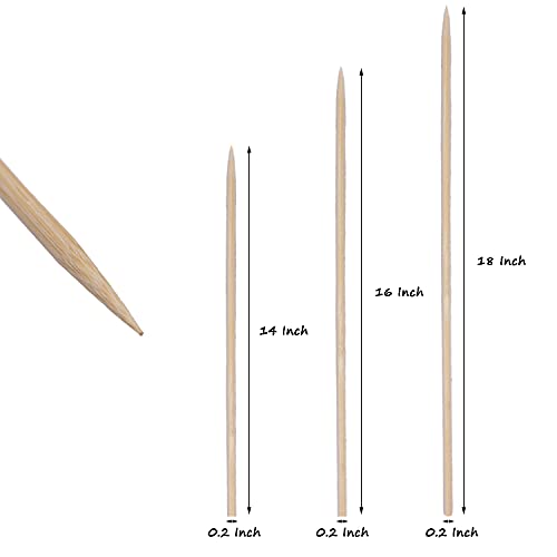 Bamboo Plant Stakes25Pack (Burlywood / 14 Inch 25Pack)