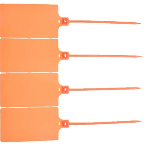 Plastic Seals Shipping Tags Logistics Use Big Sign Tie Large Label Tie (100 Count)