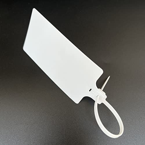 Blank Waterproof Plastic Tags for Labeling Marker Ties Large Tag Fastener Zip Tie Label Security Seal Tags 2.28"×3.94" 200pcs
