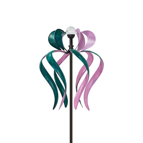 89" Wind Spinner Outdoor with Solar Light (Dancing Ribbon)