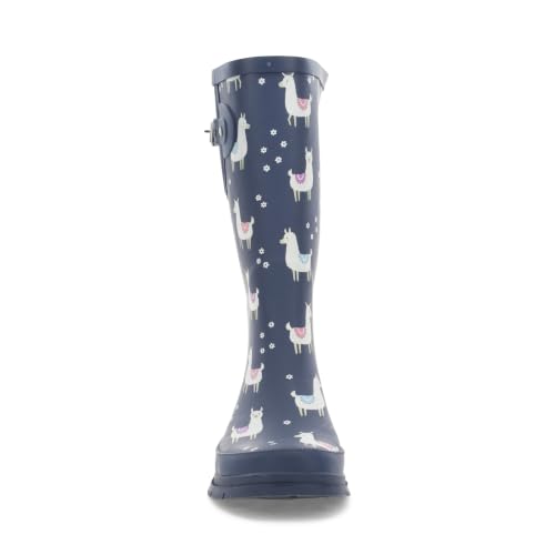 Women's Tall Waterproof Rain Boot (11 / Llama-rama)