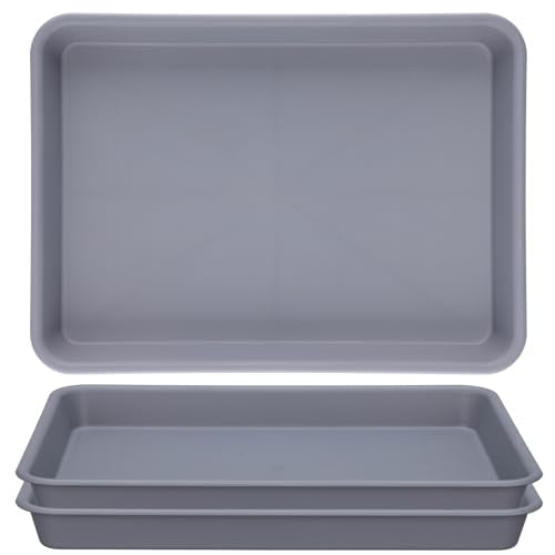 Grey Plastic Trays 11 Inch (11 Inch / Gray)