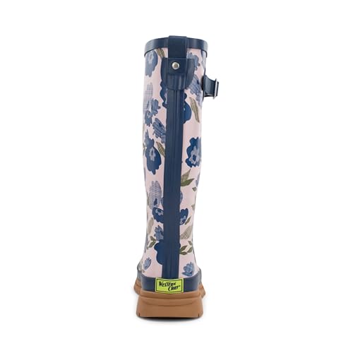 Women's Tall Waterproof Rain Boot (7 / Bold Blossoms)