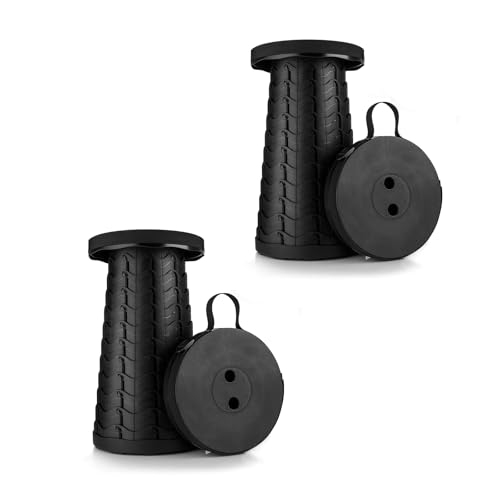 2 Pack Collapsible Stool (Black)