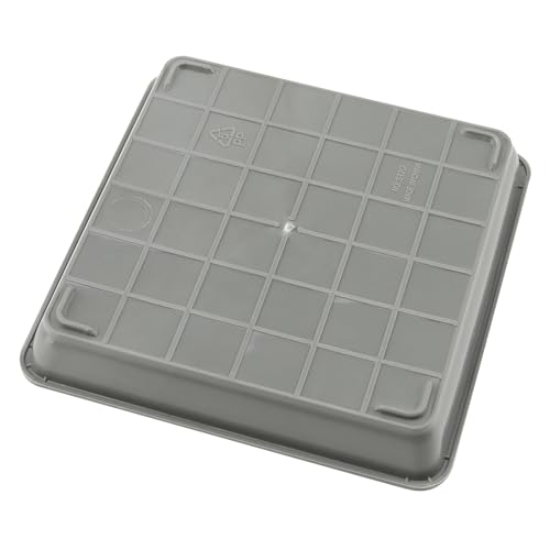 15 PCS 8.8 x 8.8 Inch Square Plant Saucer (8.8 Inch 15 Pcs / Gray)