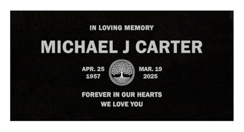 24x12 Personalized Granite Memorial Plaque (24 × 12 × 0.38 Txt)