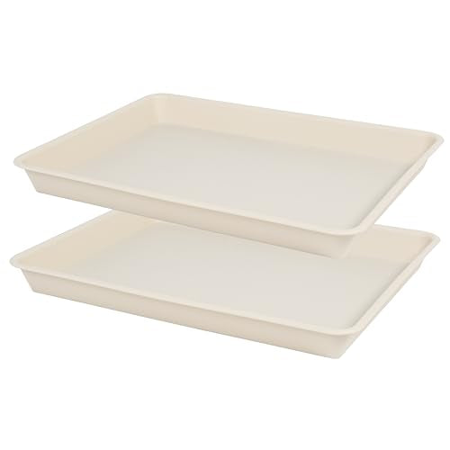 2 Pack Plant Growing Nursery 1020 Trays (22'' x 11.2'' x 1.6'' (2 pack) / Beige)