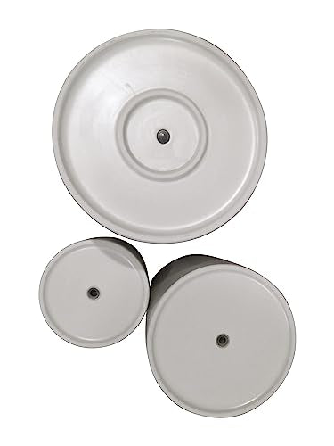 Fluted Ceramic Planters for Indoor Outdoor Plants (3 Count)