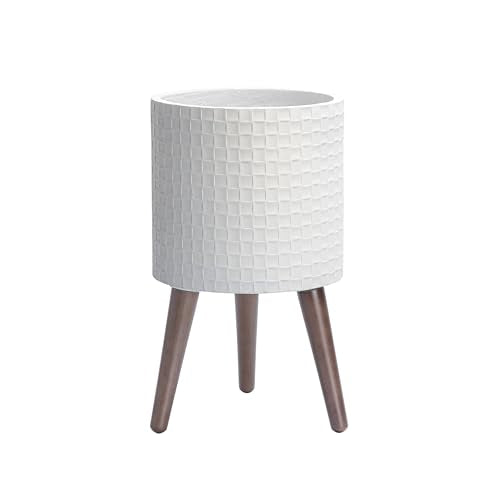 Planter Pot with Wood Stand