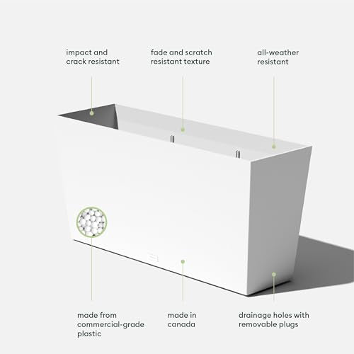 Pure Series Midori Planter (White / 39 inch)