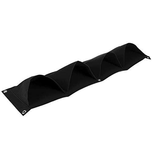 Vertical Hanging Outdoor Wall Planter 4Pcs 4 Pocket Plant Grow Bag Wall Mounted Reusable Degradable Felt Garden Planter