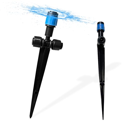 10PCS Push to (10PCS Two-Way Drip Irrigation Vortex Emitters)