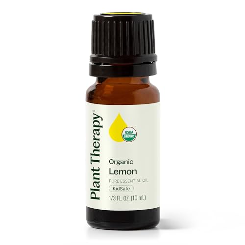 Organic Lemon Essential Oil 10 mL (0.33 Fl Oz (Pack of 1))