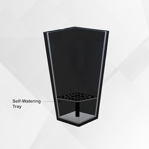 28 Inch Tapered Indoor and Outdoor (Black / 28" H)