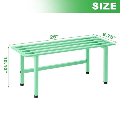 2 Pack Metal Plant Stands Outdoor (1 Tier-Mint Green)