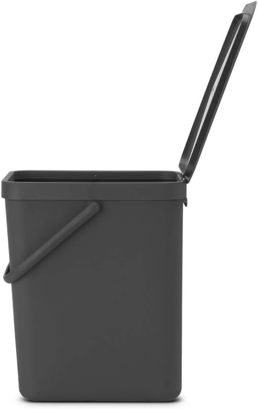 Sort & Go Kitchen Recycling Bin (Gray / 1x 6.6 Gal / 25L)