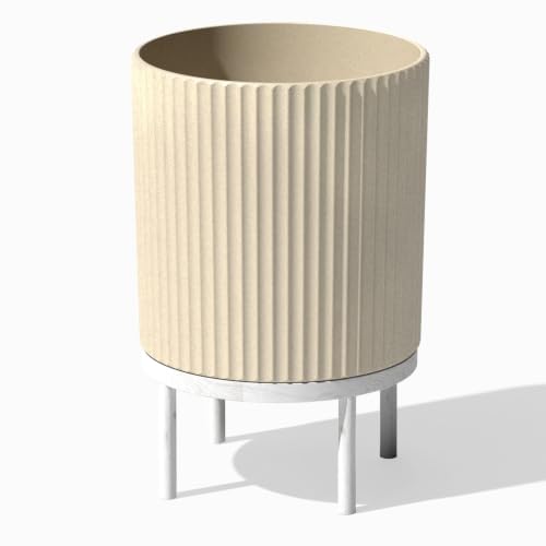 Demi Series Raised Planter (Sand/White / 16 inch)