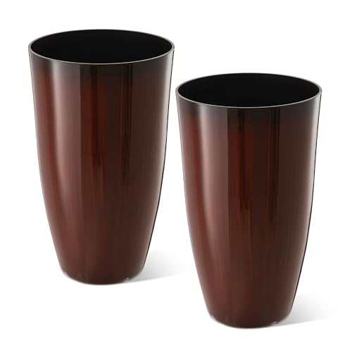 23.5" H Oversized Tall Planter (23.5" H / Gradient Red)