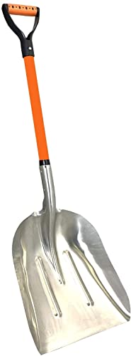 Ashman Aluminium 48 inch Snow Shovel with Large Head and Durable Handle (Scoop Shovel / 6 Pack)
