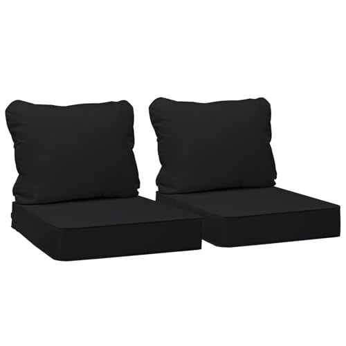 Outdoor Chair Cushions (Charcoal Black / 22"x22"x3" / 22"x17")