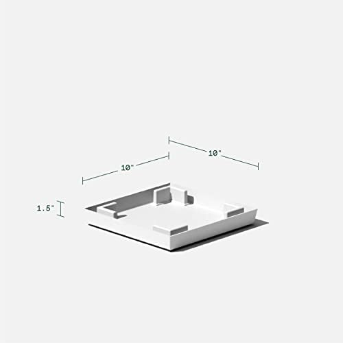 Nobleton Indoor (White / 18 inch - 2 Pack with saucers)