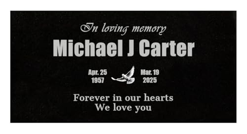 24x12 Personalized Granite Memorial Plaque (24 × 12 × 0.38 Txt)