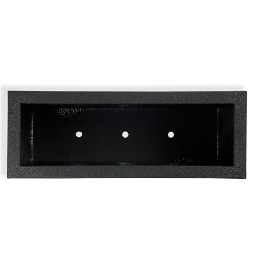 PolyStone 46" Large Rectangular Outdoor Planter Box (Black Granite)