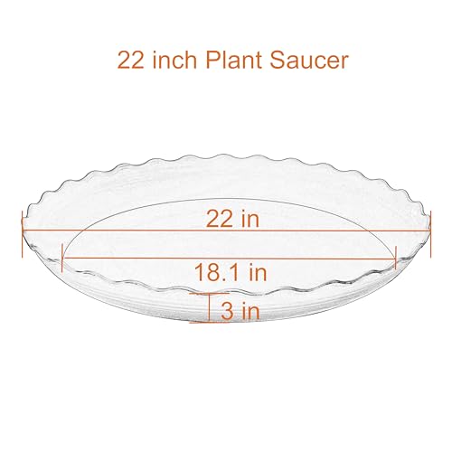 2 Pack Plant Saucer 22 inch (22" (2 pack) / Beige)