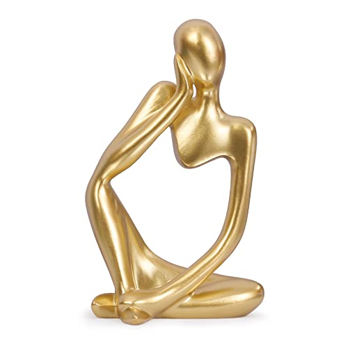Resin Statue Thinker Style Decoration Abstract Sculptures Collectible Figurines for Home Decor Modern Office Shelf Desktop