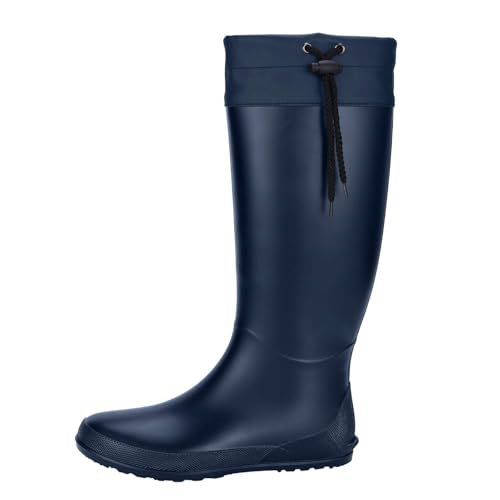 Women's Packable Tall Rain Boots Ultra Lightweight Garden Boots