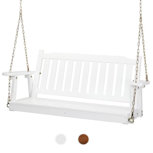 Upgraded 4 FT Wooden Porch Swing