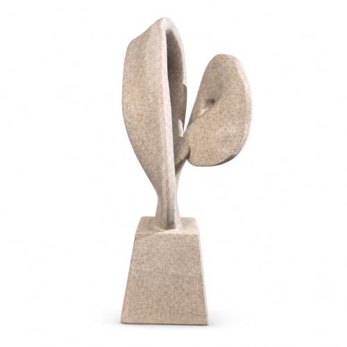 Modern Abstract Statue (Flowing Loop - Beige)