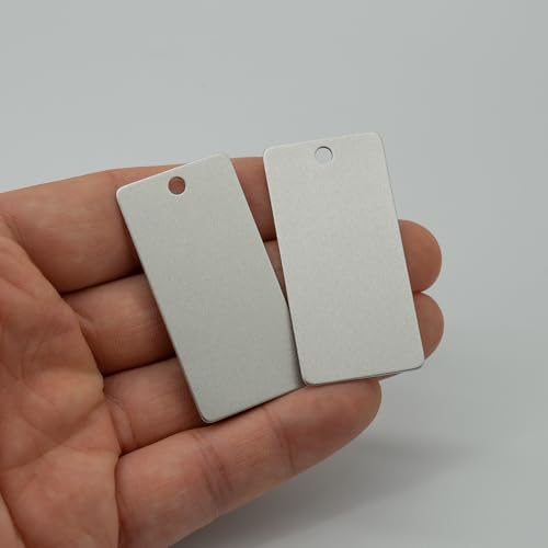 Anodized Aluminum Engraving Blanks 1x2 Inch 50 Pack