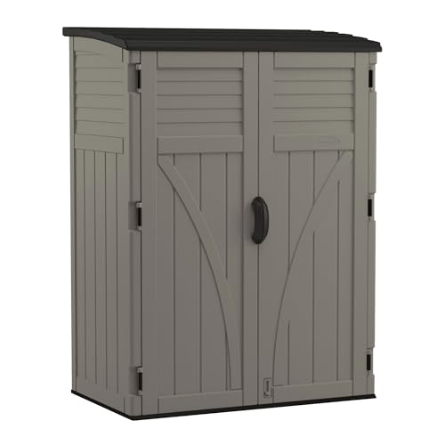 54 Cu Ft Medium Vertical Storage Shed (Stoney)