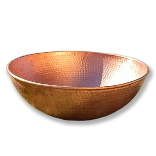 Hand Hammered Copper Basin (30 Inch / Copper)
